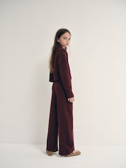 The Set Knitted Long Sleeve Top and Wide Leg Joggers Set - 圖片 3，共 11