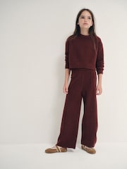 The Set Knitted Long Sleeve Top and Wide Leg Joggers Set - 圖片 5，共 11