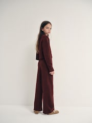 The Set Knitted Long Sleeve Top and Wide Leg Joggers Set - 圖片 6，共 11