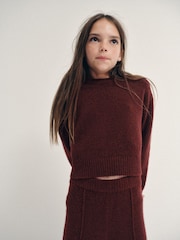 The Set Knitted Long Sleeve Top and Wide Leg Joggers Set - 圖片 7，共 11