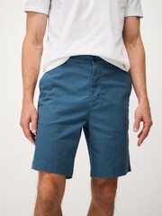 Crew Clothing Teal Blue Bermuda Stretch Chino Shorts - Image 1 of 5