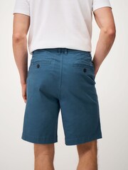 Crew Clothing Teal Blue Bermuda Stretch Chino Shorts - Image 2 of 5