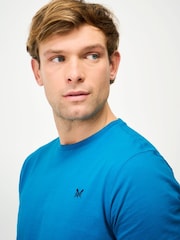 Crew Clothing Aqua Blue Crew Classic T-Shirt - Image 4 of 5