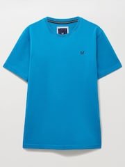 Crew Clothing Aqua Blue Crew Classic T-Shirt - Image 5 of 5