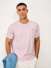Crew Clothing Pink Crew Classic T-Shirt - Image 1 of 5