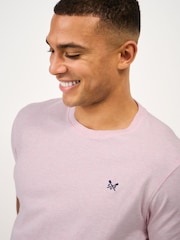 Crew Clothing Pink Crew Classic T-Shirt - Image 4 of 5