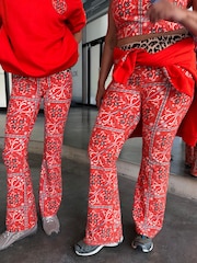 Never Fully Dressed Fold Over Waist Band Flare Leggings - Bild 2 von 7