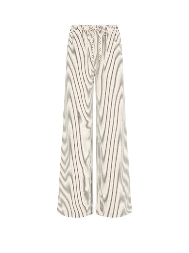 Long Tall Sally Cream Stripe Wide Leg Trousers - Image 5 of 5