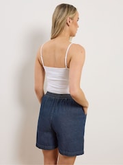Long Tall Sally Blue Denim Elasticated Shorts - Image 2 of 5