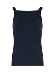 Long Tall Sally Brown High Neck Ribbed Vest Tops 2 Pack - Image 7 of 8