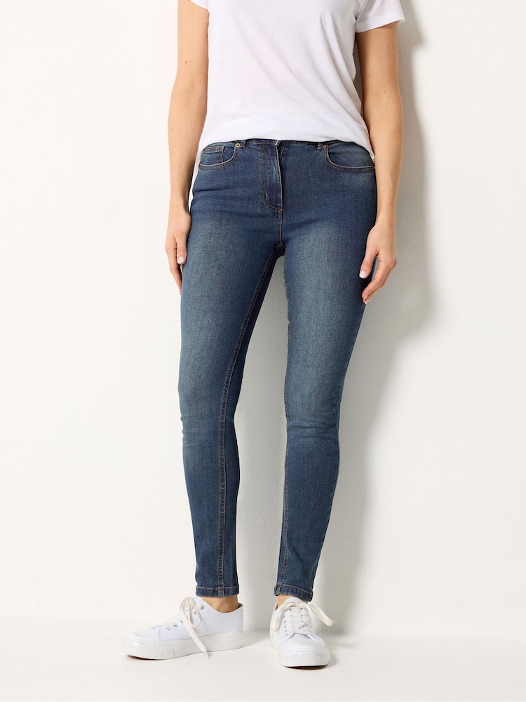 Long Tall Sally Blue Skinny Jeans - Image 2 of 5