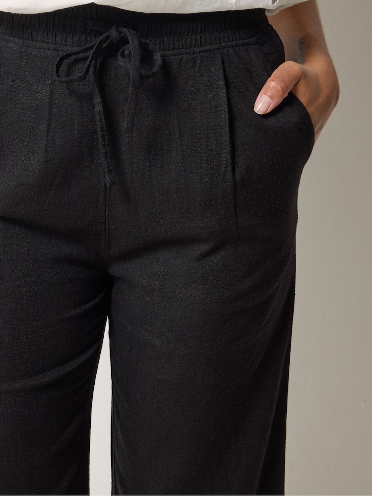 Noir - M&Co lin Blend jupe-culotte - Image 4 de 4