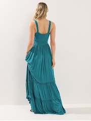 ブルー - Long Tall Sally シャーリング マキシドレス - 画像 2 / 5