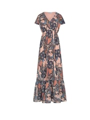 Long Tall Sally Natural Paisley Short Sleeve Maxi Dress - Image 5 of 5