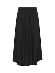 M&Co Black Petite Linen Blend Maxi Skirt - Image 2 of 2