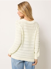 سترة كارديغان كروشيه من M&Co - صورة 3 من 5