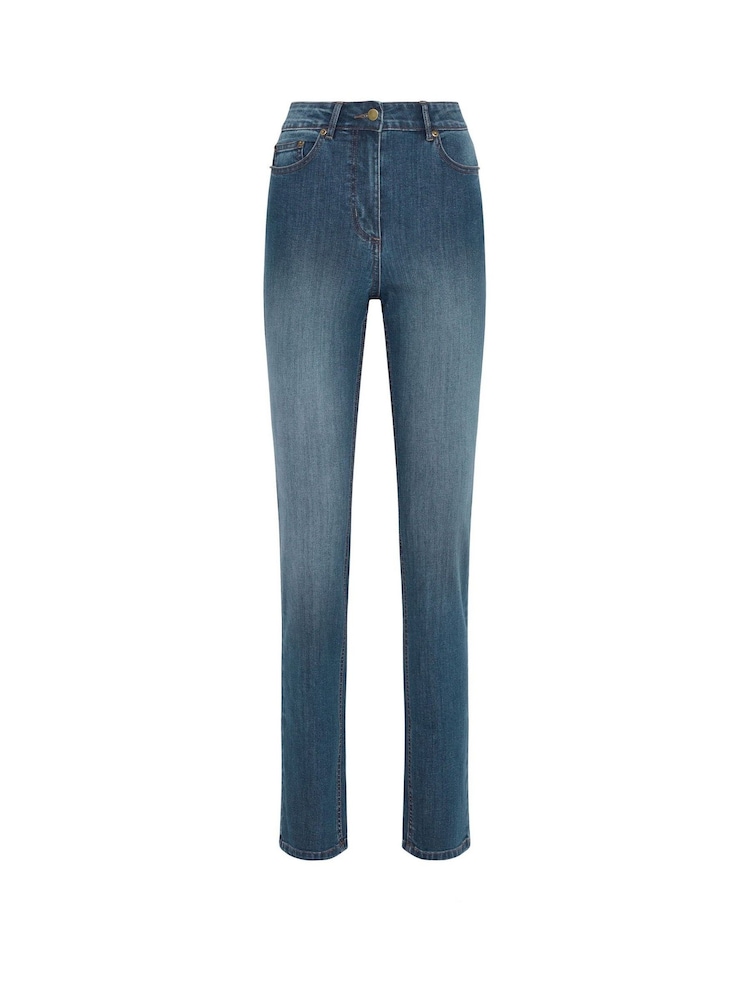 Long Tall Sally Blue Straight Leg Jeans - Image 5 of 5 Long Tall Sally Blue Straight Leg Jeans - Image 5 of 5