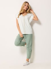 M&Co White Rope Embroidered T-Shirt - Image 2 of 5