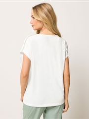 M&Co White Rope Embroidered T-Shirt - Image 3 of 5