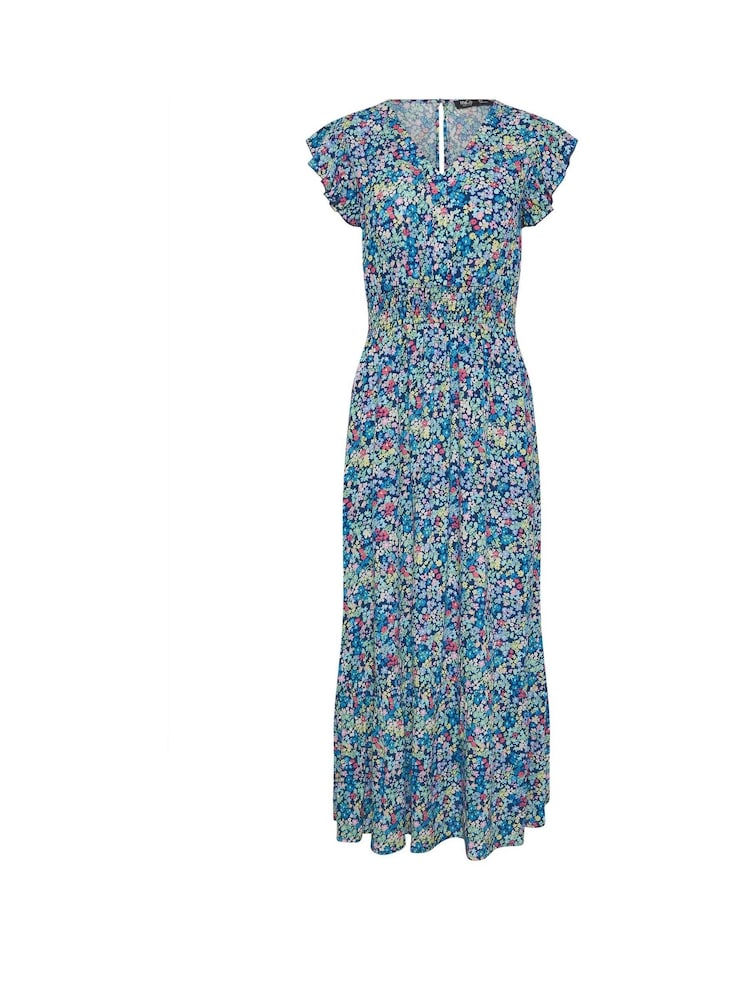 Blue Ditsy - M&Co Φλοράλ Μακρύ φόρεμα με βολάν Petite - Εικόνα 5 από 5 Blue Ditsy - M&Co Φλοράλ Μακρύ φόρεμα με βολάν Petite - Εικόνα 5 από 5