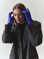Kobaltblau - Handschuh aus Leder - Bild 2 von 7