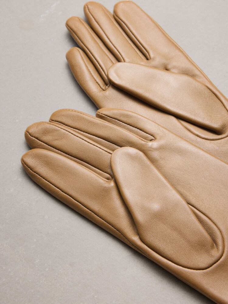 Ockergelb - Handschuh aus Leder - Bild 3 von 3