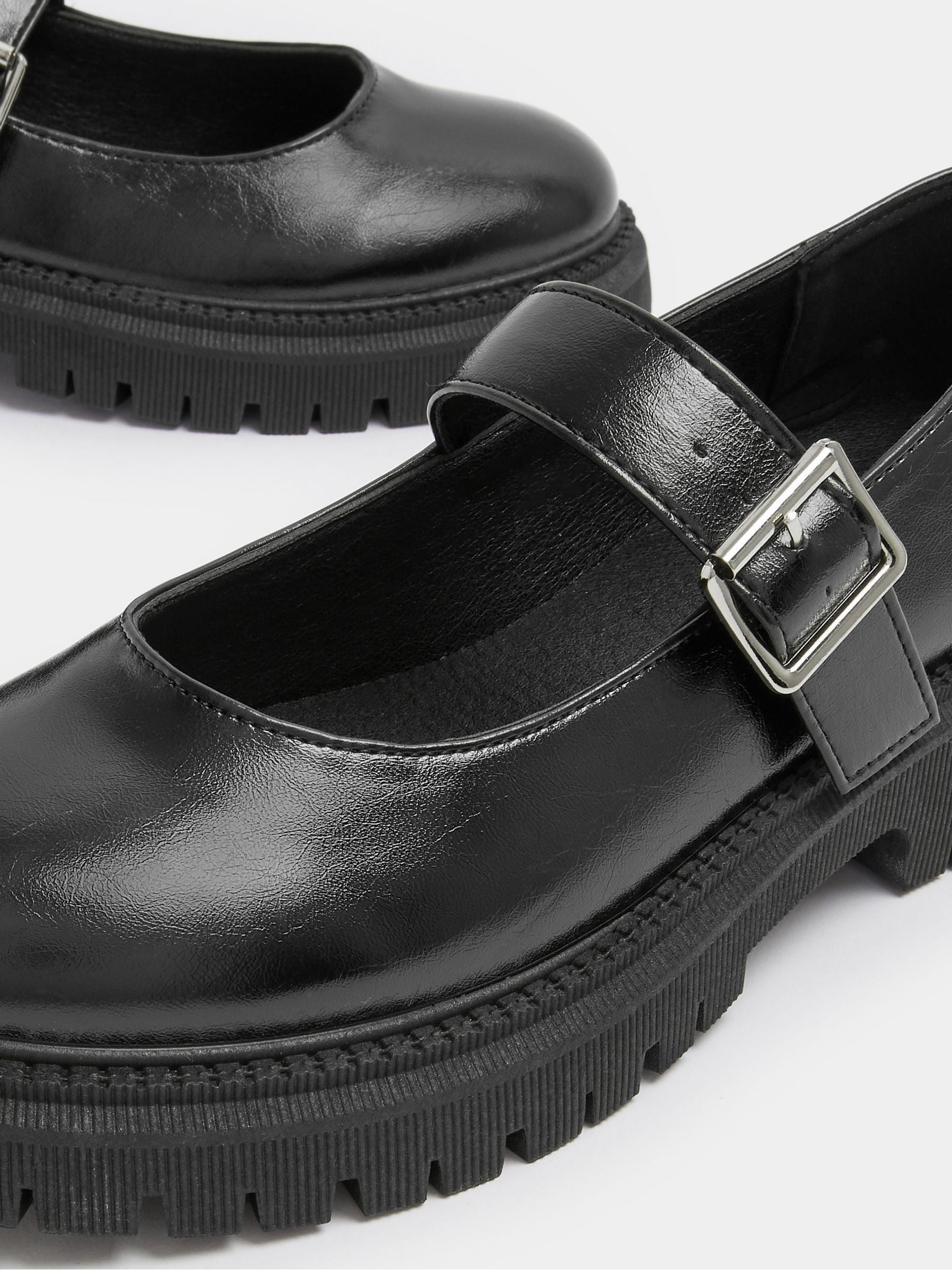 Buy Yours Curve Black Wide Fit Chunky Mary Janes Shoes from Next USA