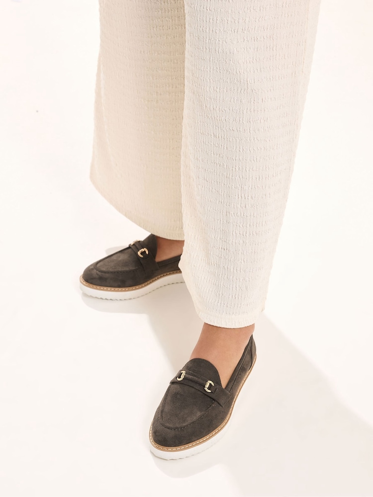 Yours Curve Faux Suede Snaffle Loafers - Bild 1 von 5