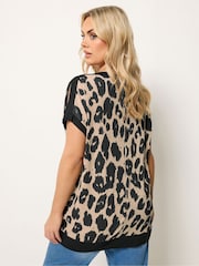 Yours Curve Black Eyelet Trim Top - Image 2 of 5