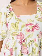 Yours Curve フローラル ペプラム トップス - 画像 5 / 6