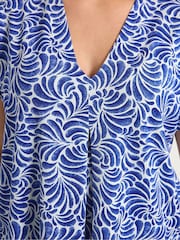 Κοντομάνικο μπλουζάκι Yours Curve με πλισέ κρεπ και σχέδιο Grow On Sleeve - Εικόνα 4 από 5