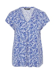 Κοντομάνικο μπλουζάκι Yours Curve με πλισέ κρεπ και σχέδιο Grow On Sleeve - Εικόνα 5 από 5