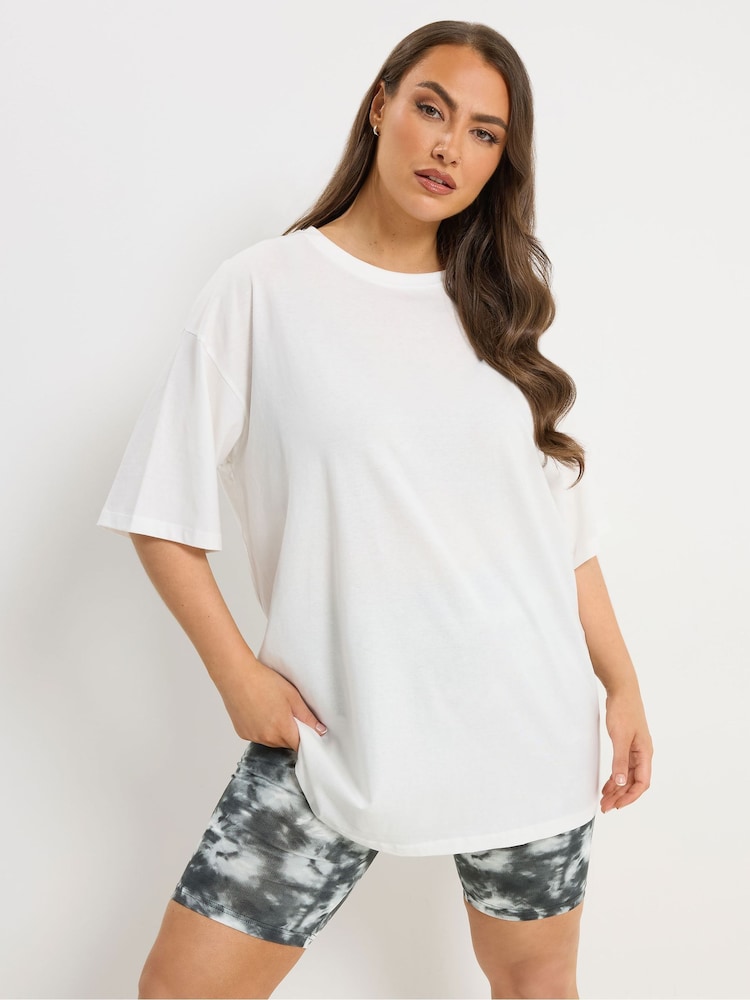 Yours Curve Black Ground Cycling Shorts 2 Pack - Image 2 of 8