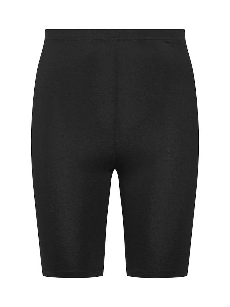 Yours Curve Black Ground Cycling Shorts 2 Pack - Image 8 of 8