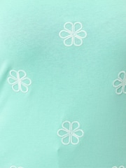 Yours Curve Green Limited Embroidered Floral Vest Top - Image 5 of 5