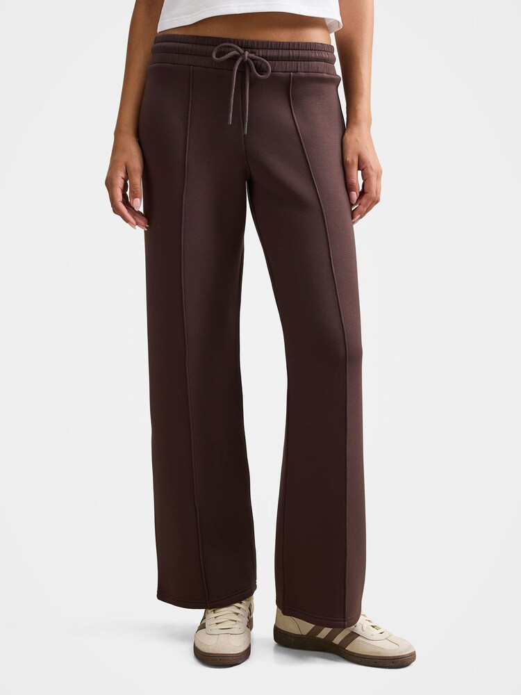 Forever New Brown Tiana Wide Leg Track Pants - Image 1 of 5
