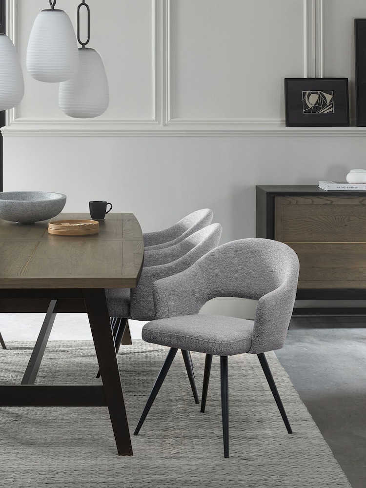 Bentley Designs Set of 2 Grey Sterling Dining Chairs - Image 2 of 6 Bentley Designs Set of 2 Grey Sterling Dining Chairs - Image 2 of 6