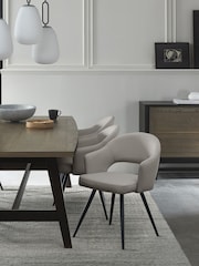 Bentley Designs Set of 2 Light Grey Sterling Dining Chairs - Image 2 of 6