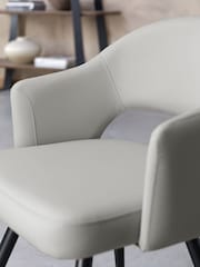 Bentley Designs Set of 2 Light Grey Sterling Dining Chairs - Image 3 of 6