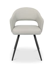 Bentley Designs Set of 2 Light Grey Sterling Dining Chairs - Image 5 of 6