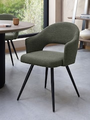 Bentley Designs Set of 2 Green Sterling Dining Chairs - Image 1 of 6