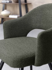 Bentley Designs Set of 2 Green Sterling Dining Chairs - Image 3 of 6