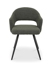 Bentley Designs Set of 2 Green Sterling Dining Chairs - Image 5 of 6