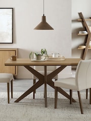 Bentley Designs Oak Light Weathered Kristen  4 Seater Table - Image 1 of 4