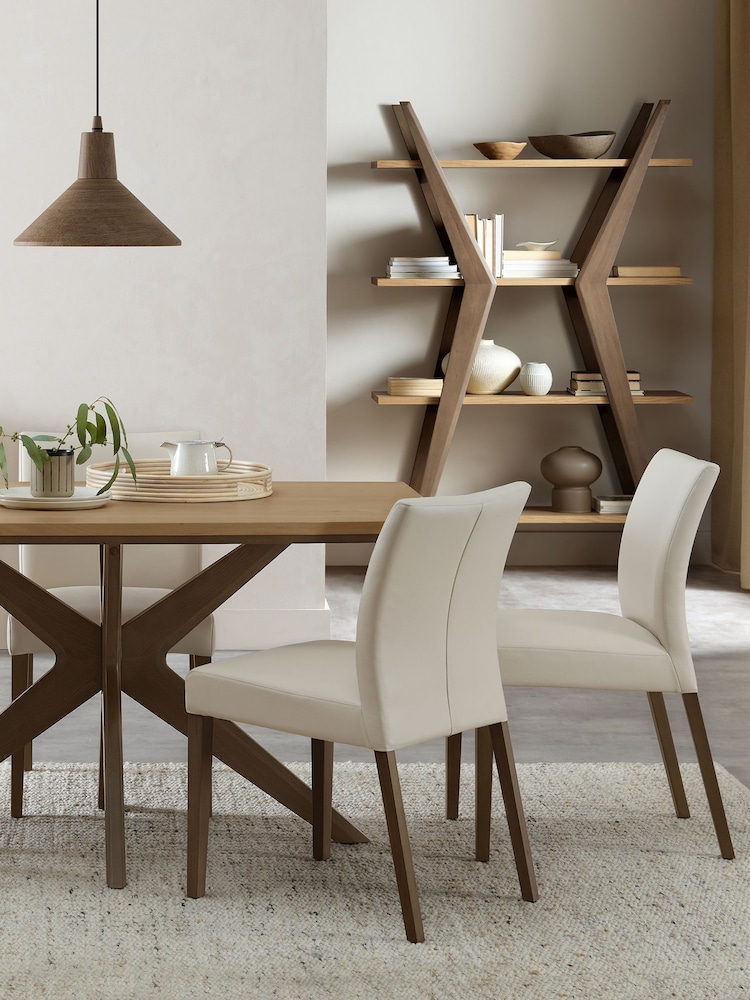 Bentley Designs Oak Light Weathered Kristen  4 Seater Table - Image 2 of 4