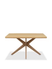 Bentley Designs Oak Light Weathered Kristen  4 Seater Table - Image 4 of 4