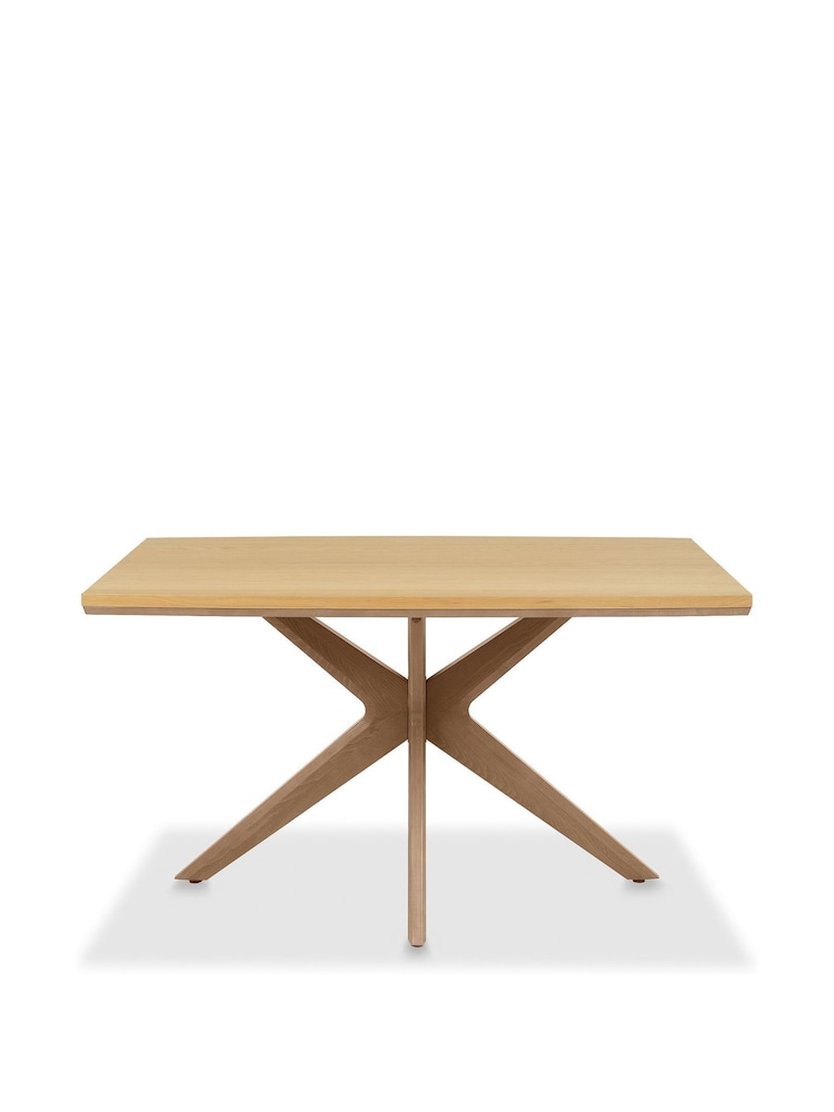 Bentley Designs Oak Light Weathered Kristen  4 Seater Table - Image 4 of 4