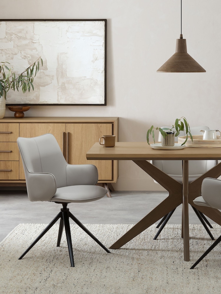 Bentley Designs Light Grey Rowan 360° Return Swivel Chair - Image 2 of 5 Bentley Designs Light Grey Rowan 360° Return Swivel Chair - Image 2 of 5