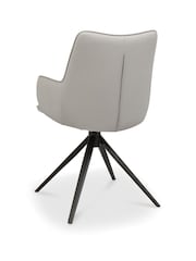 Bentley Designs Light Grey Rowan 360° Return Swivel Chair - Image 5 of 5