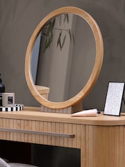 Bentley Designs Knotty Oak Vega Vanity Mirror - Image 1 of 4